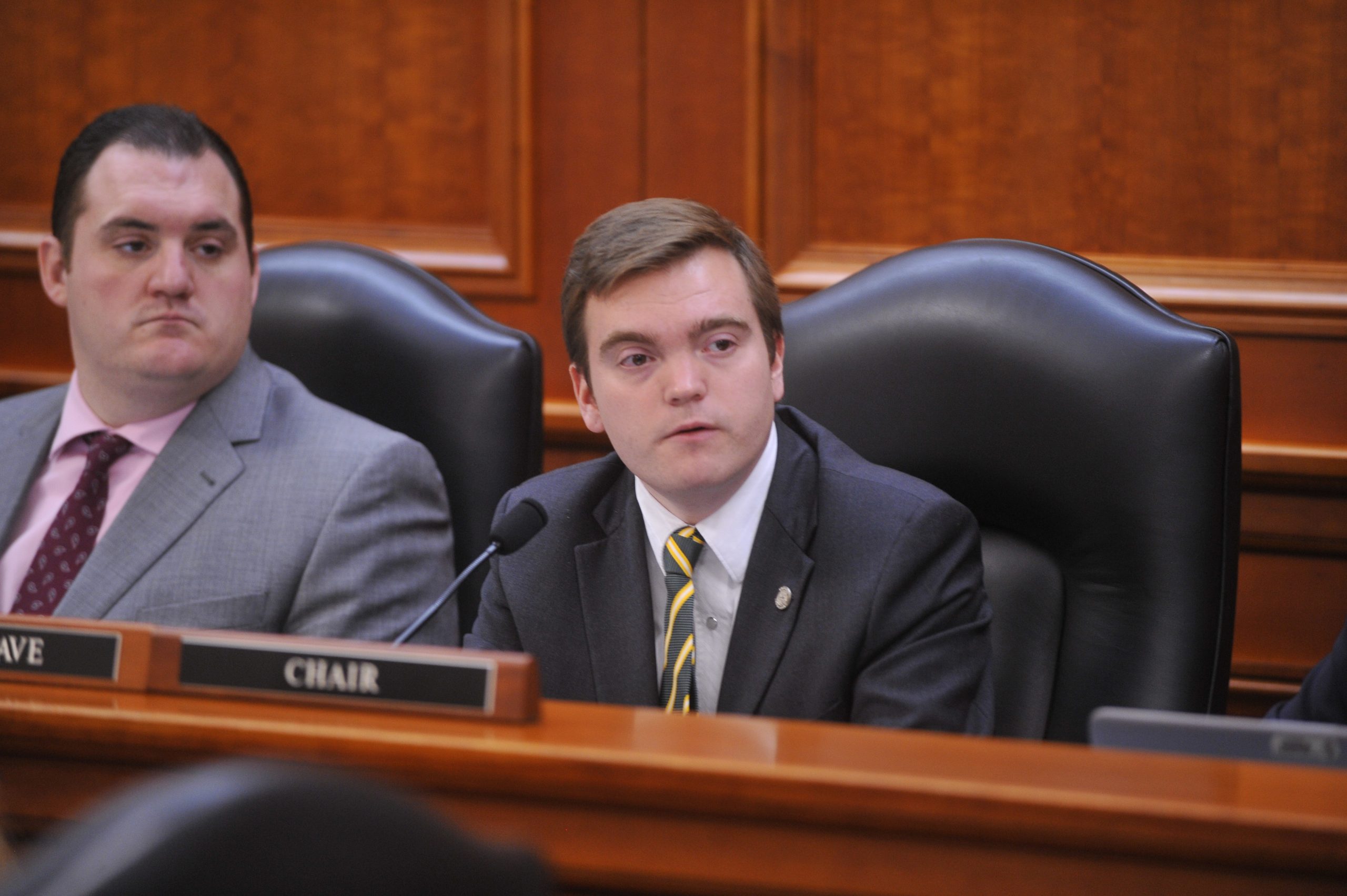 Beau LaFave presenting at a Constitutional Carry hearing