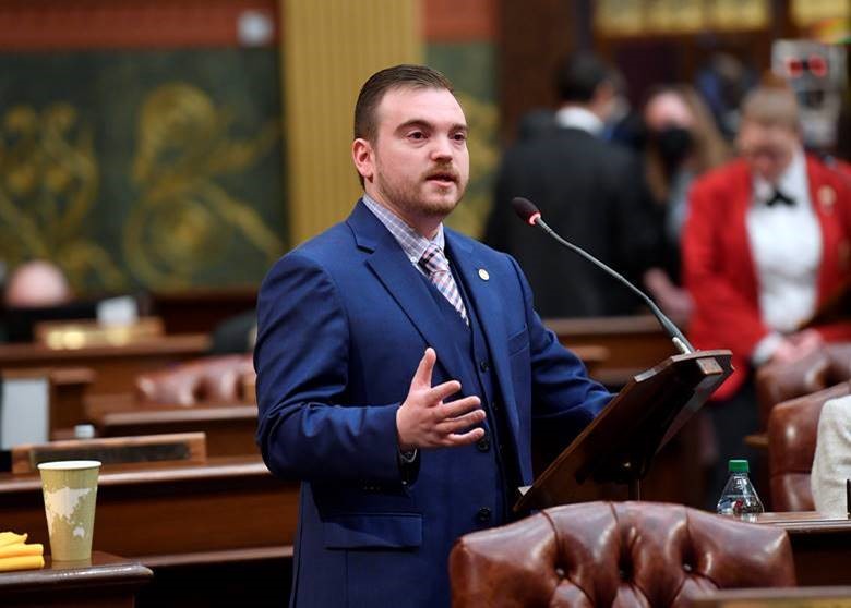 Beau LaFave speaking on the Michigan House floor