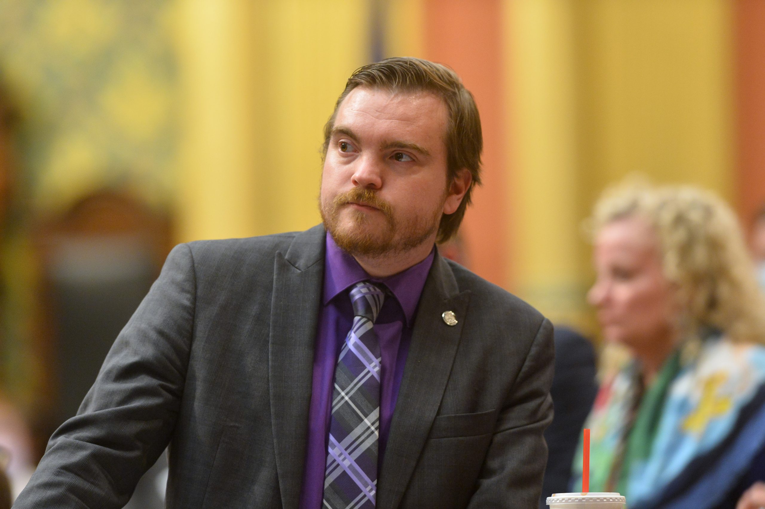 Beau LaFave on the Michigan House floor