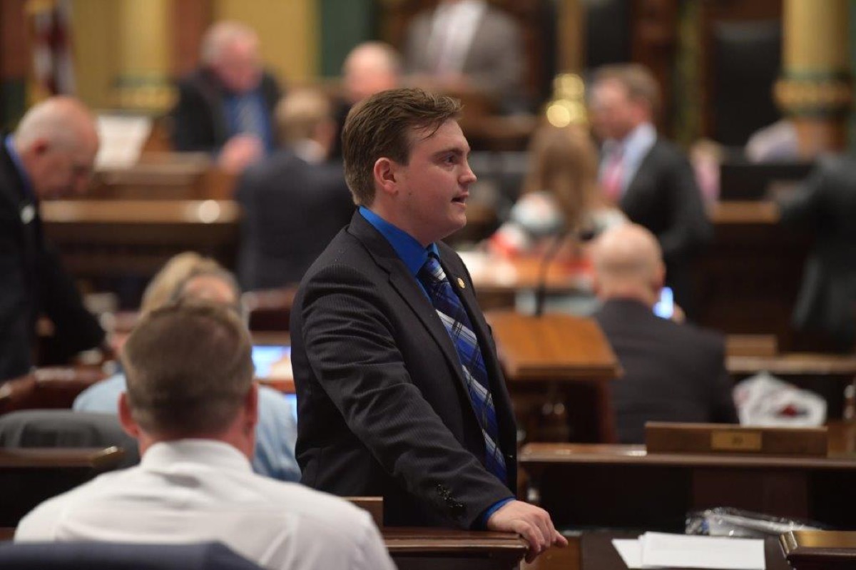 Beau LaFave on the House floor fighting for the U.P.
