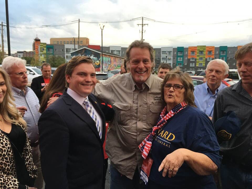 Beau LaFave with Ted Nugent at a Second Amendment rally
