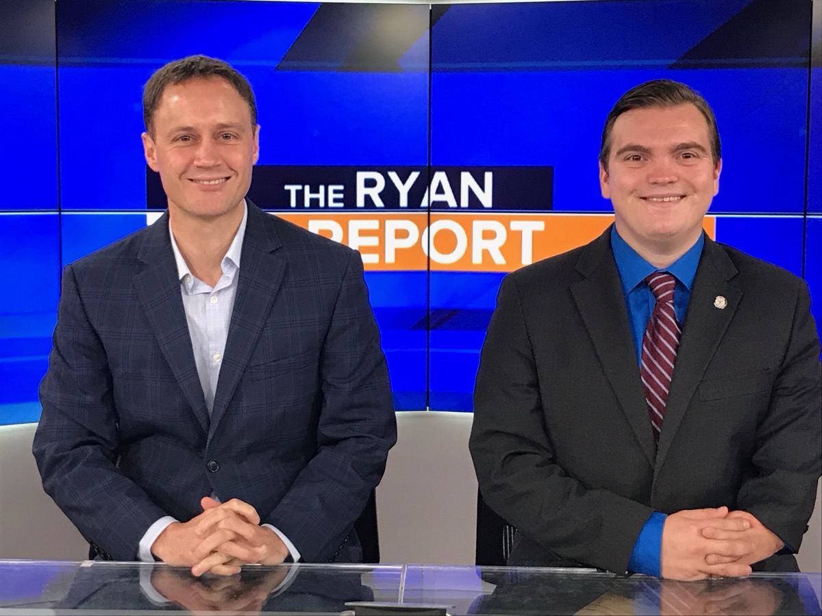 Beau LaFave with former House Speaker Tom Leonard in Marquette